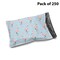 10 x 13 Glossy Pink Flamingos Decorative Light Blue Plastic Poly Mailer Bags Waterproof Shipping Mailing Envelope 2 Mil – Permanent Adhesive Seal